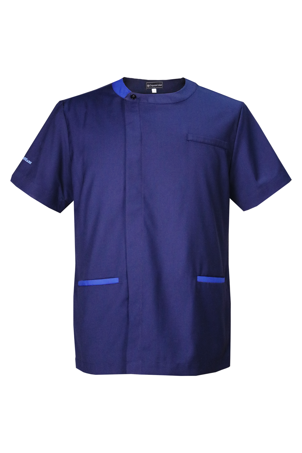 Blue Scrub Top Men