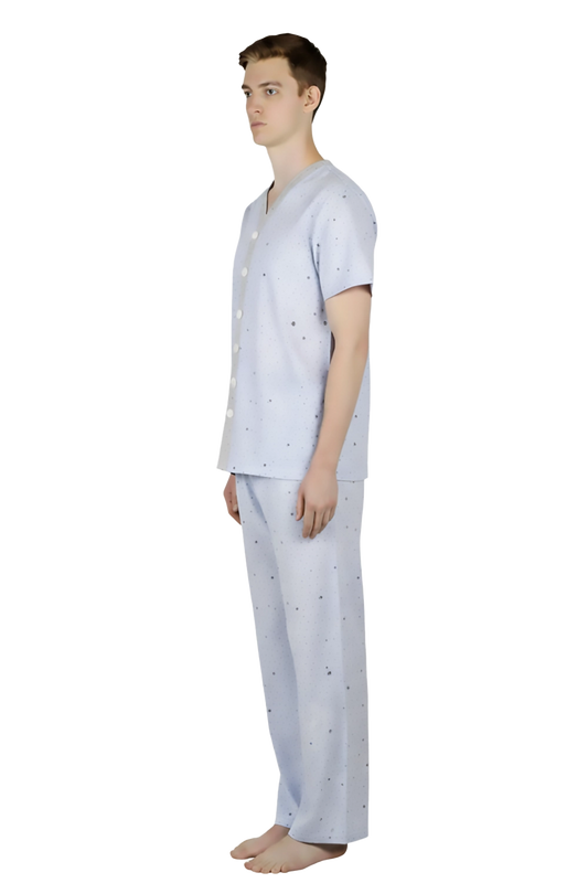 Hospital, Nursing Homes - Blue Inpatient Pyjama Shirt