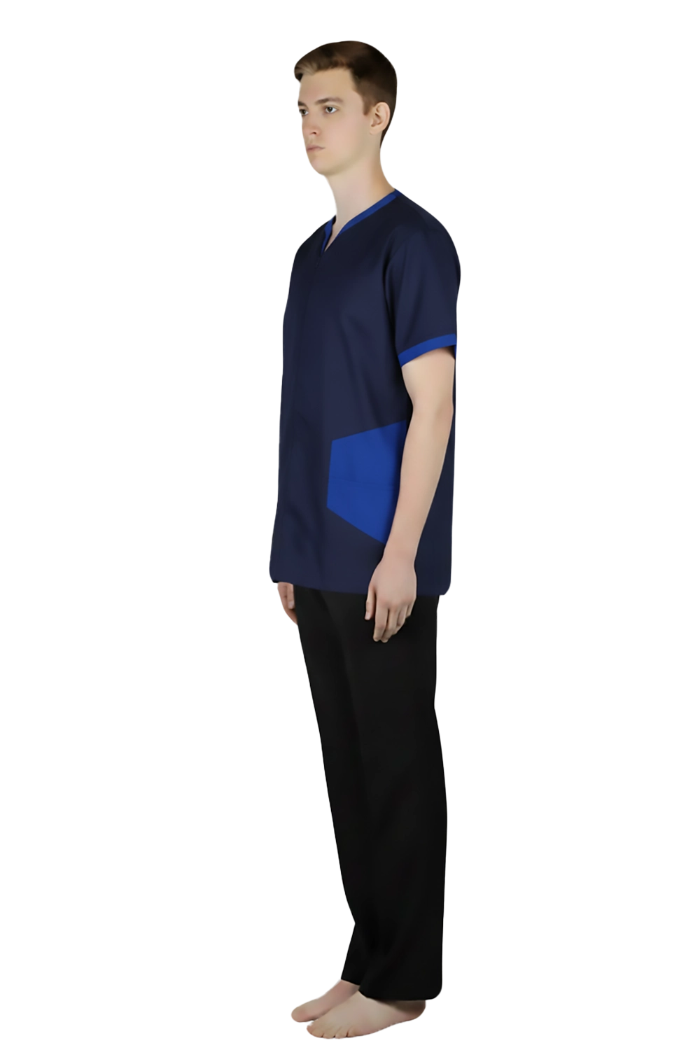Dual Tone Comfort Scrub Top