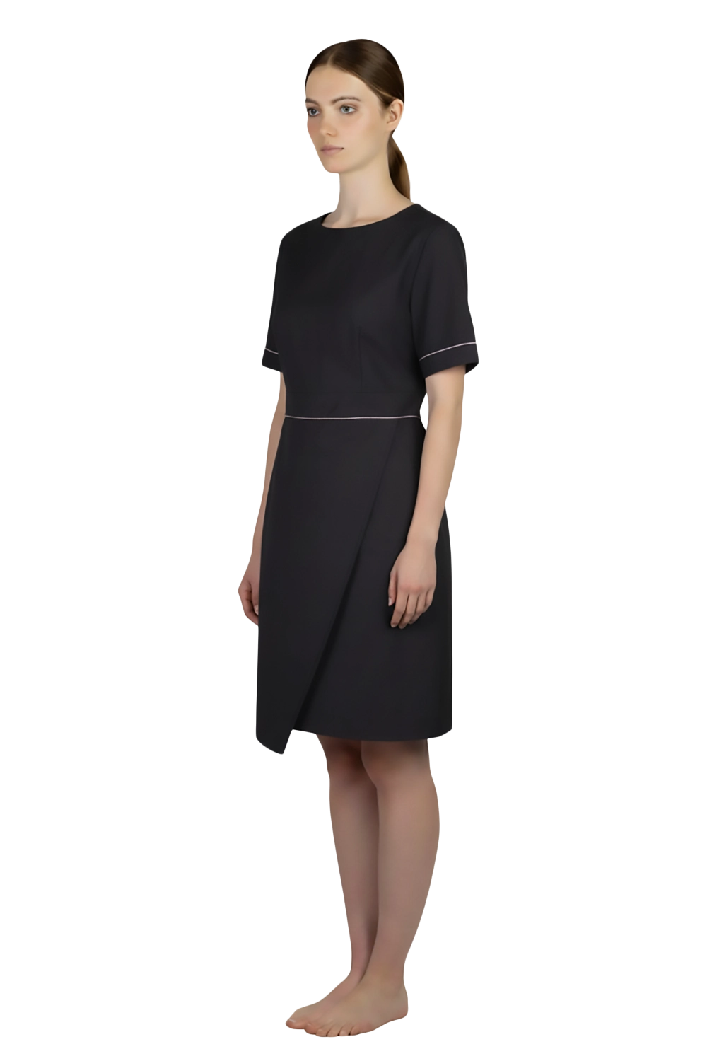 Minimalist Wrap Pencil Dress