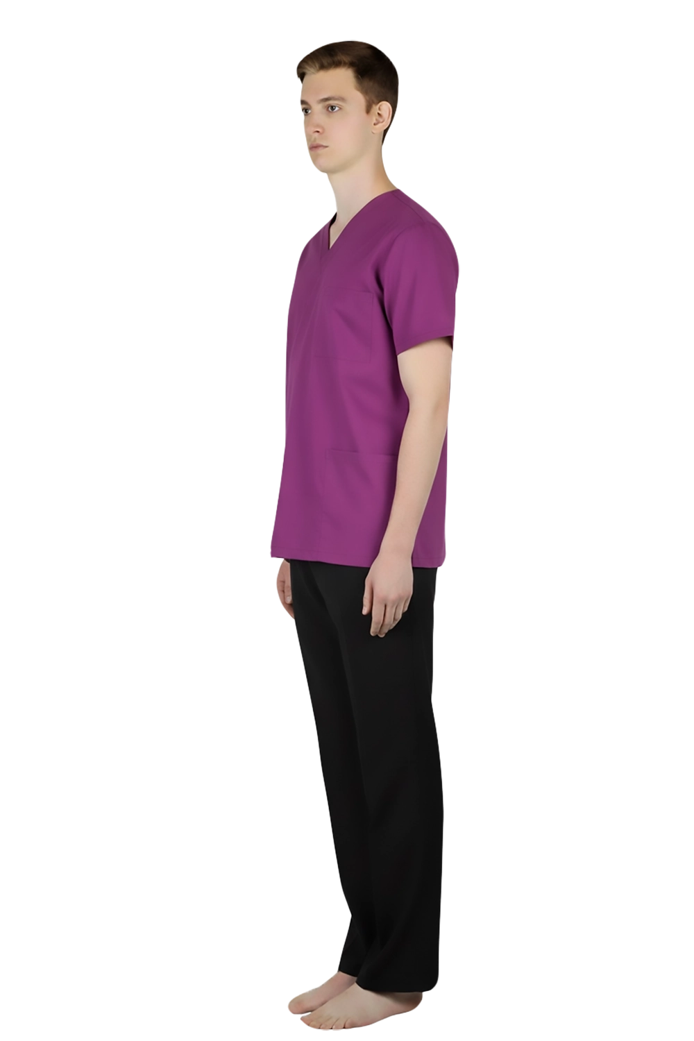 Purple Medical Scrub Top