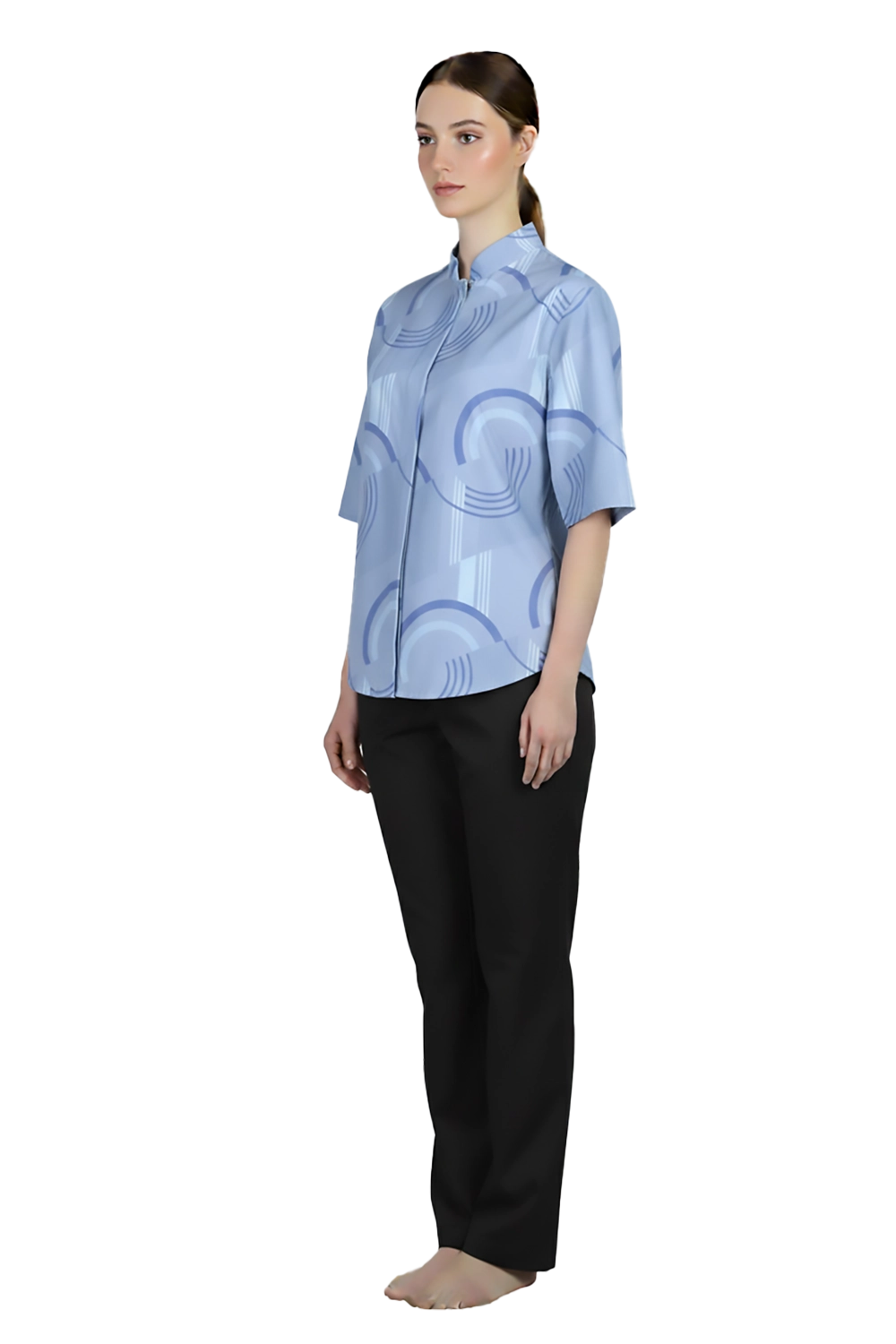 3/4 Slit Sleeve Blouse