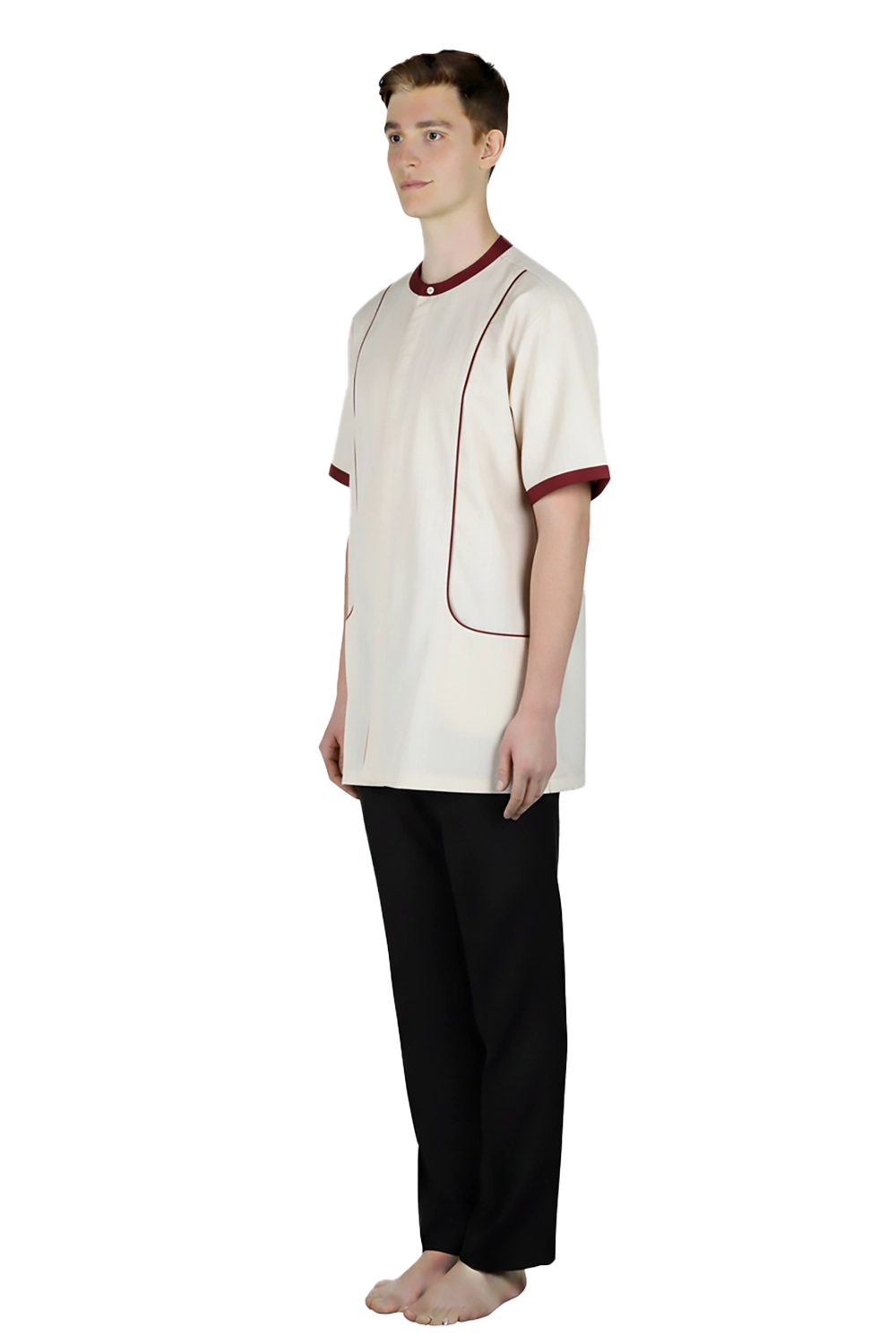 Striped Hospitality Service Shirt