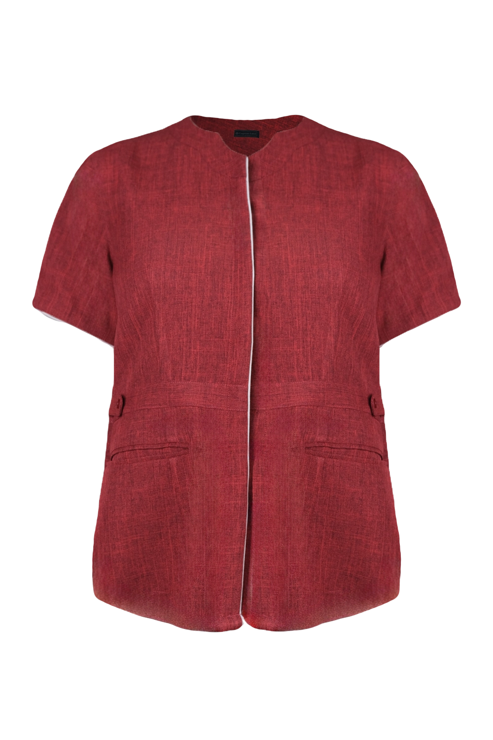 Structured Short Sleeve Blouse