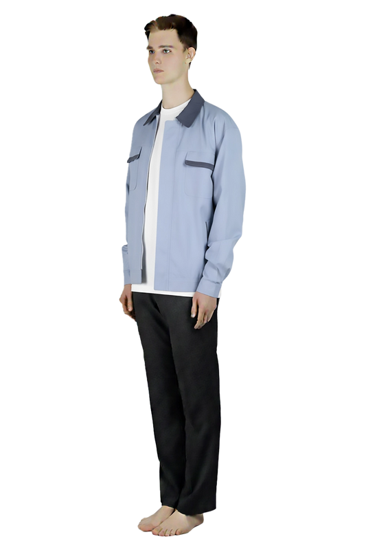 Utility Contrast Blue Jacket