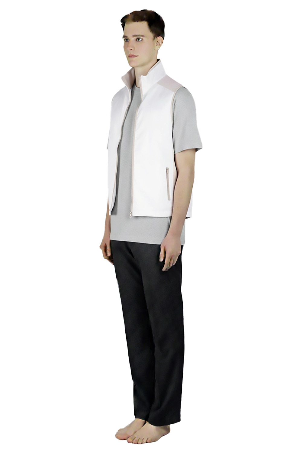 White Vest Lightweight Gilet Uniform