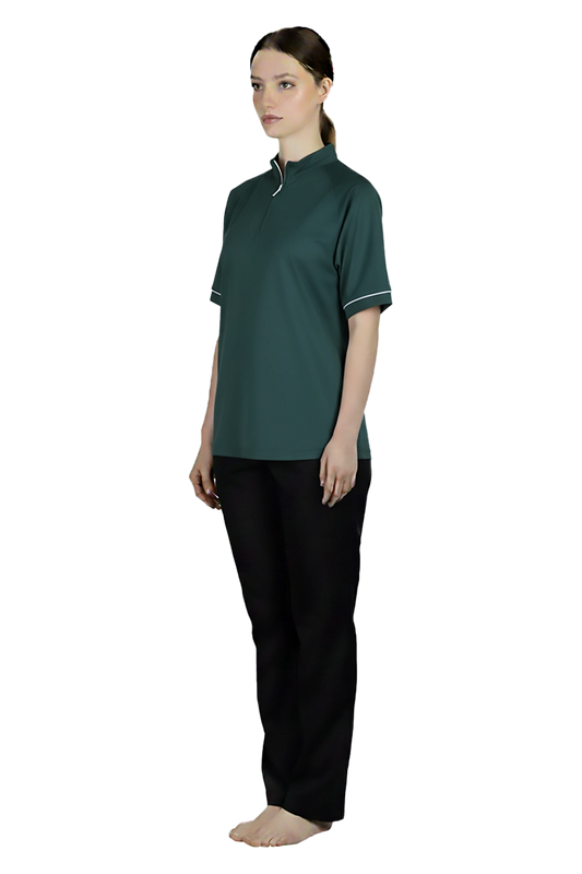 Zipped Polo Shirt Collar