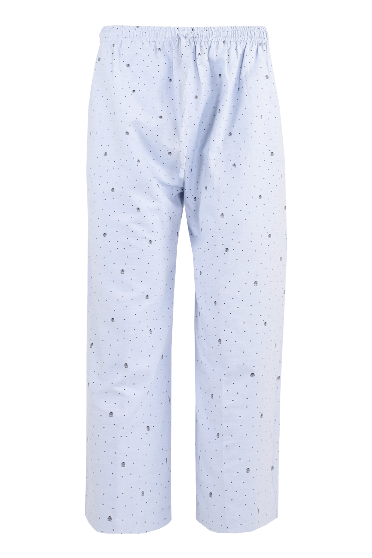 Blue Inpatient Pyjama Pants with Bowler Hat Print — Hospital & Nursing Home uniforms by CYC