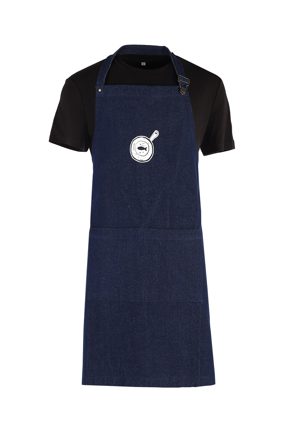 Denim Bib Apron with Custom Logo Printing
