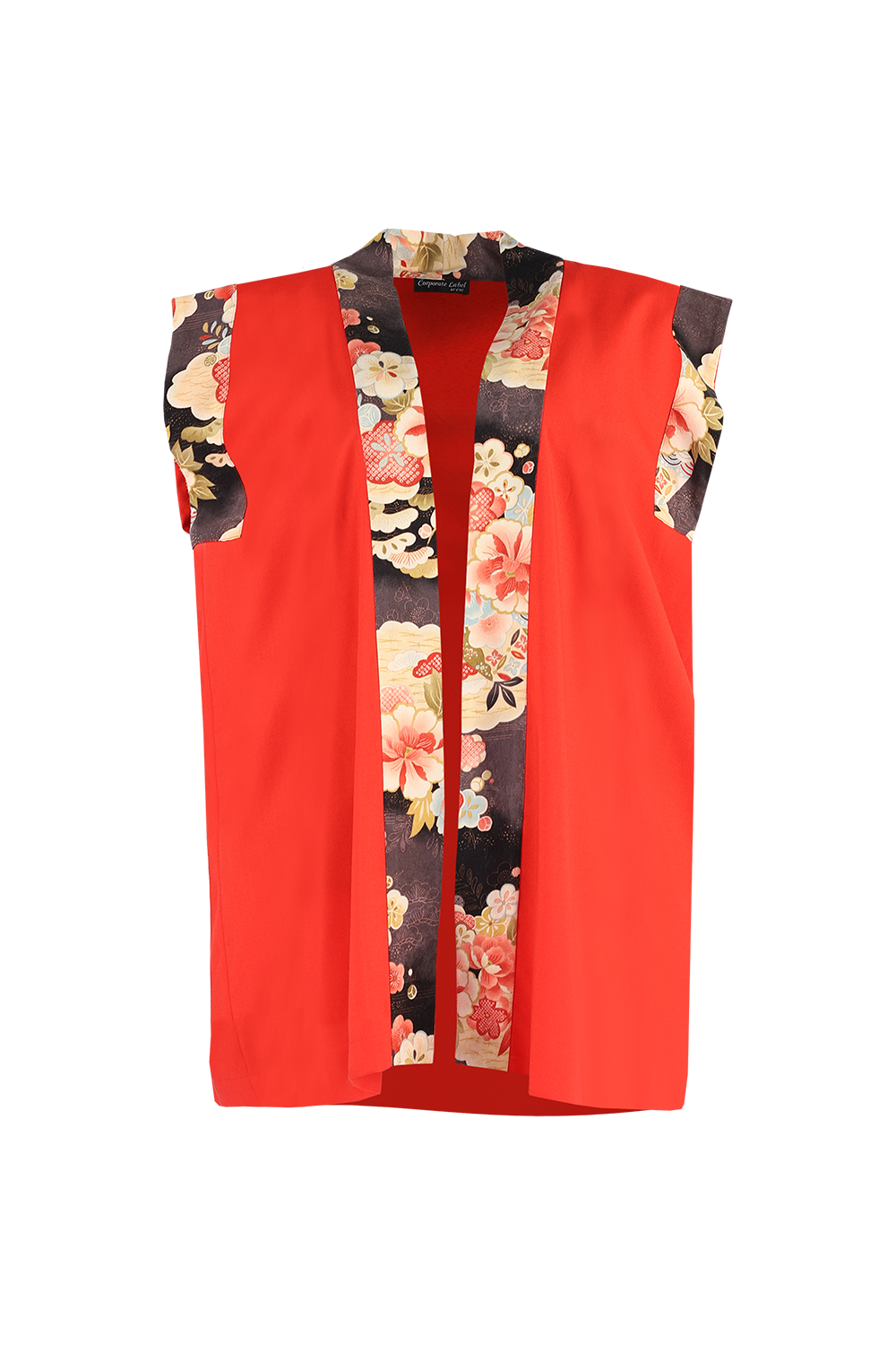 Happi Coat with Floral Trims