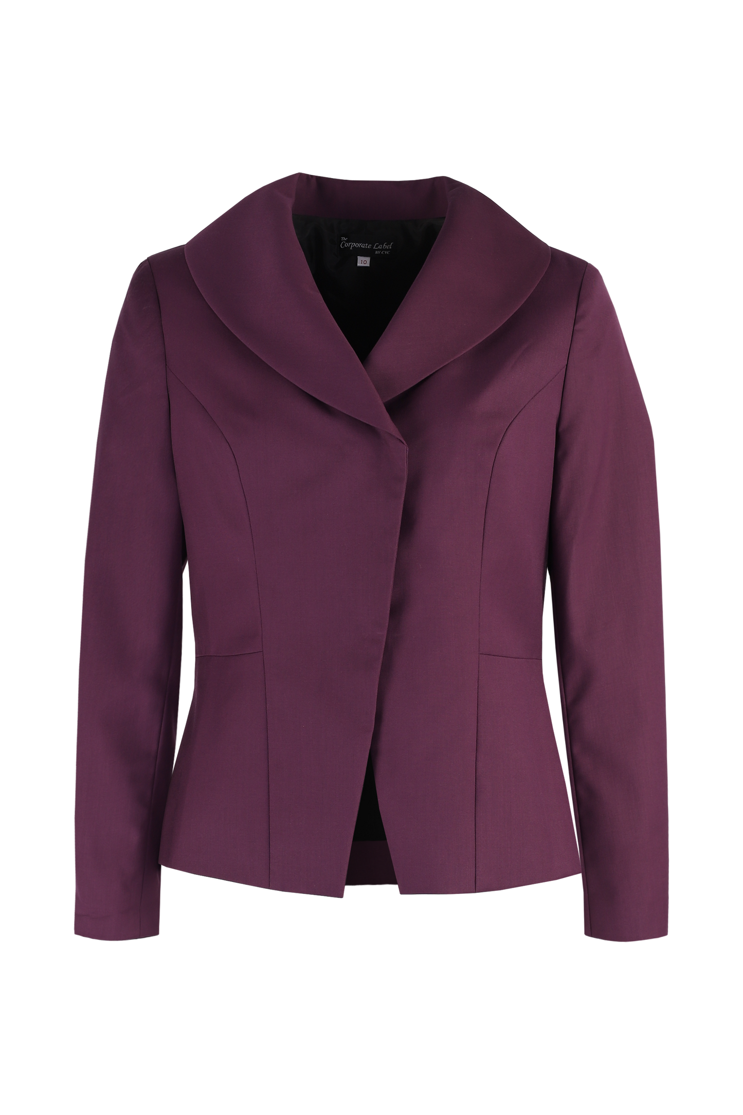 Purple Shawl Lapel Blazer for Female Frontline Associate — Uniforms by CYC Corporate Label