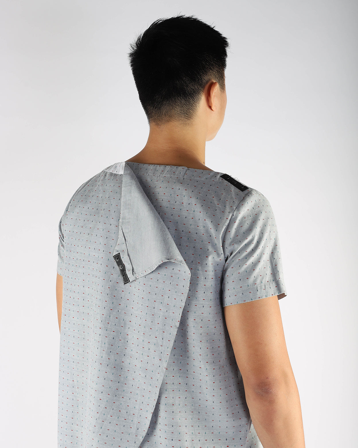 Grey Inpatient Adaptive Pyjama Top