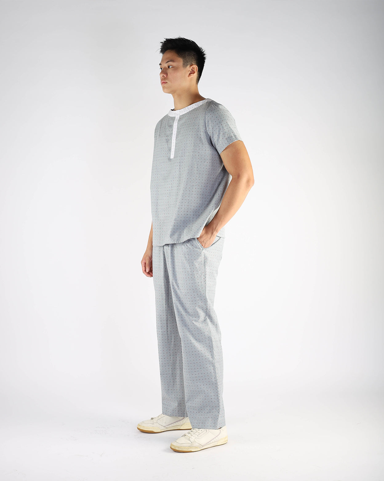 Grey Inpatient Adaptive Pyjama Top