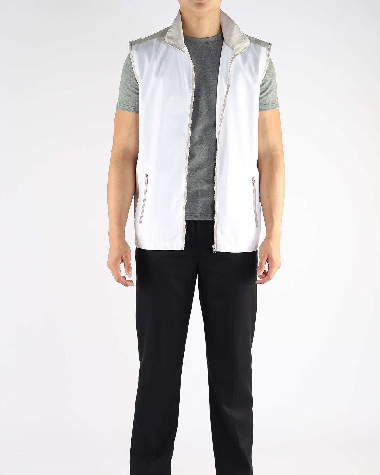 White Vest Lightweight Gilet Uniform