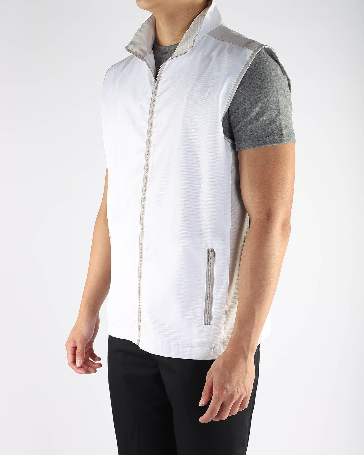 White Vest Lightweight Gilet Uniform