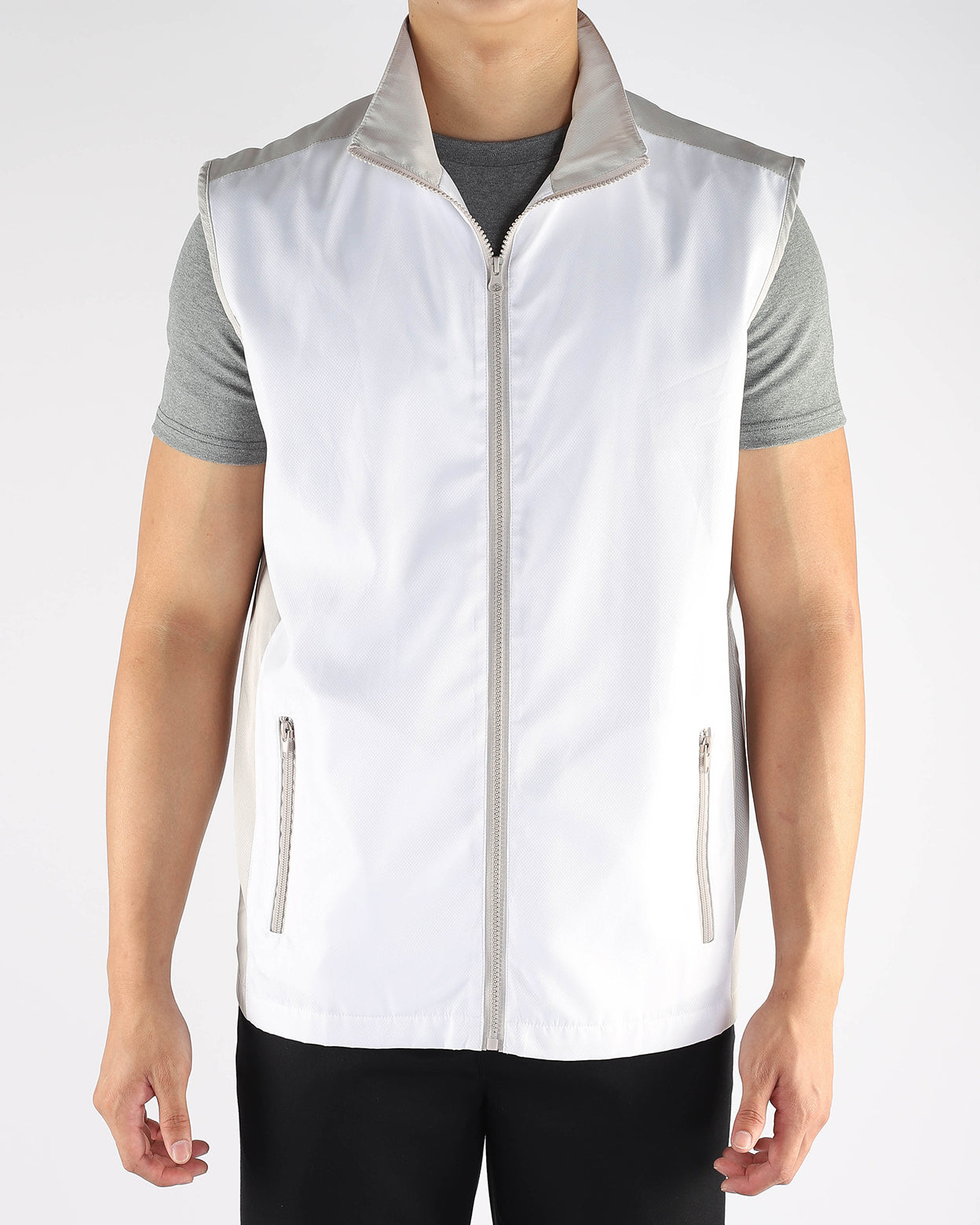 White Vest Lightweight Gilet Uniform