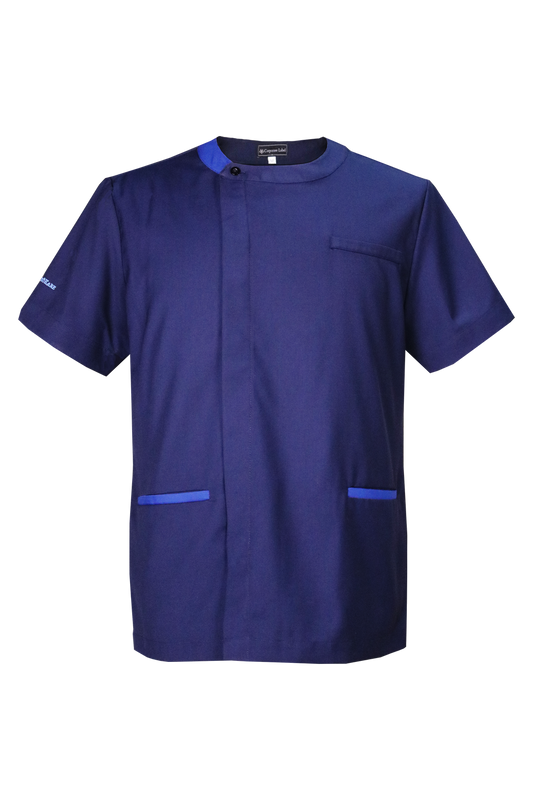 Blue Scrub Top Men