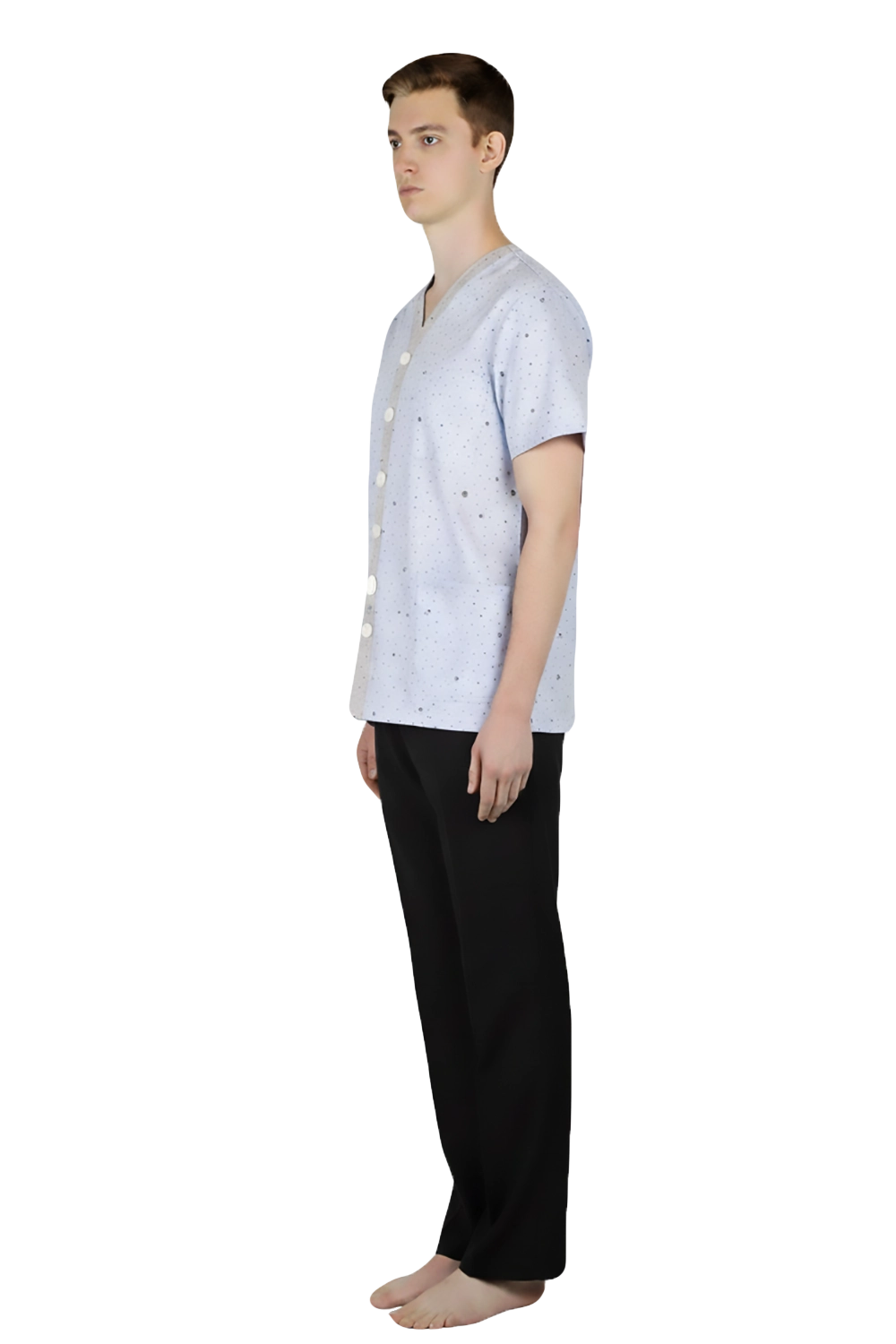 Hospital, Nursing Homes - Blue Inpatient Pyjama Shirt