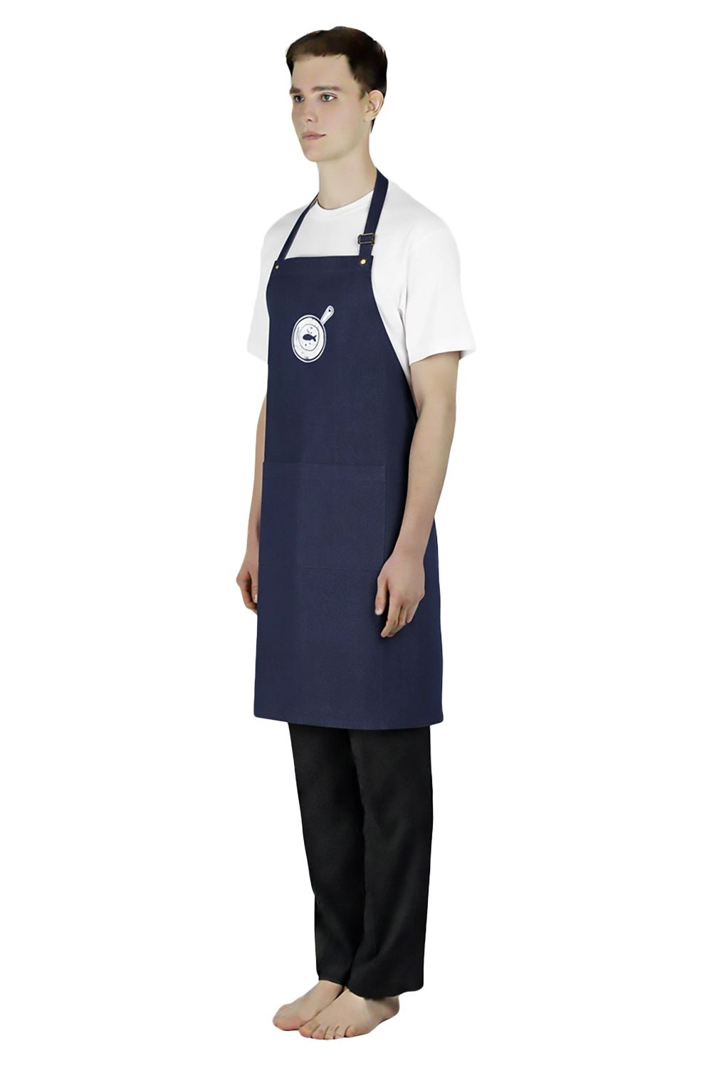 Denim Bib Apron with Custom Logo Printing