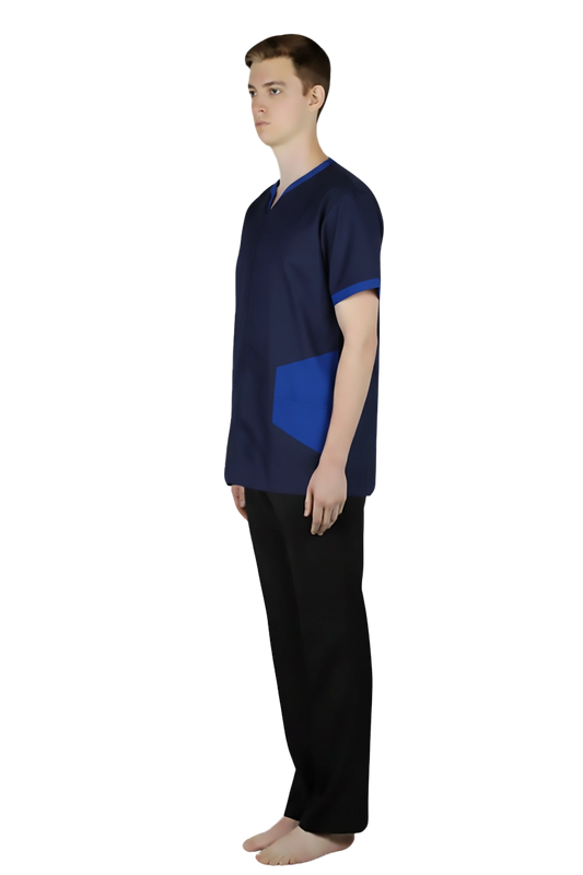 Dual Tone Comfort Scrub Top
