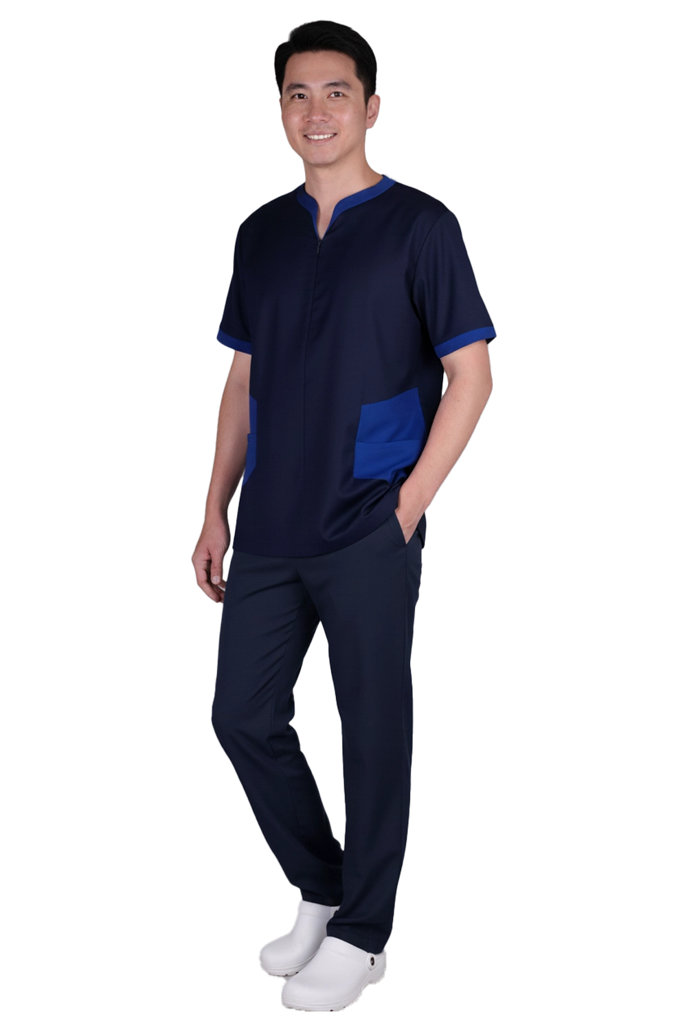 Dual Tone Comfort Scrub Top
