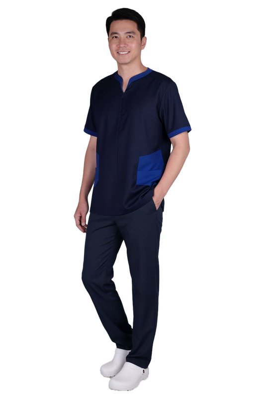 Dual Tone Comfort Scrub Top