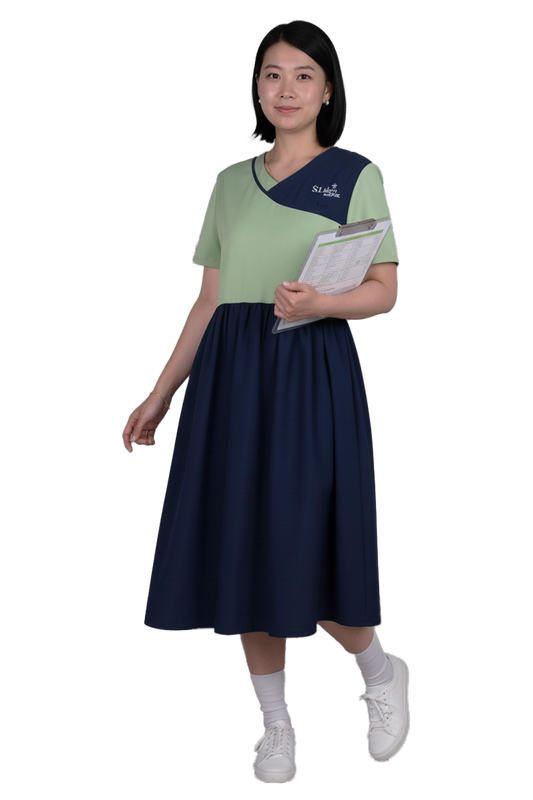 Two-Tone Nurse Dress