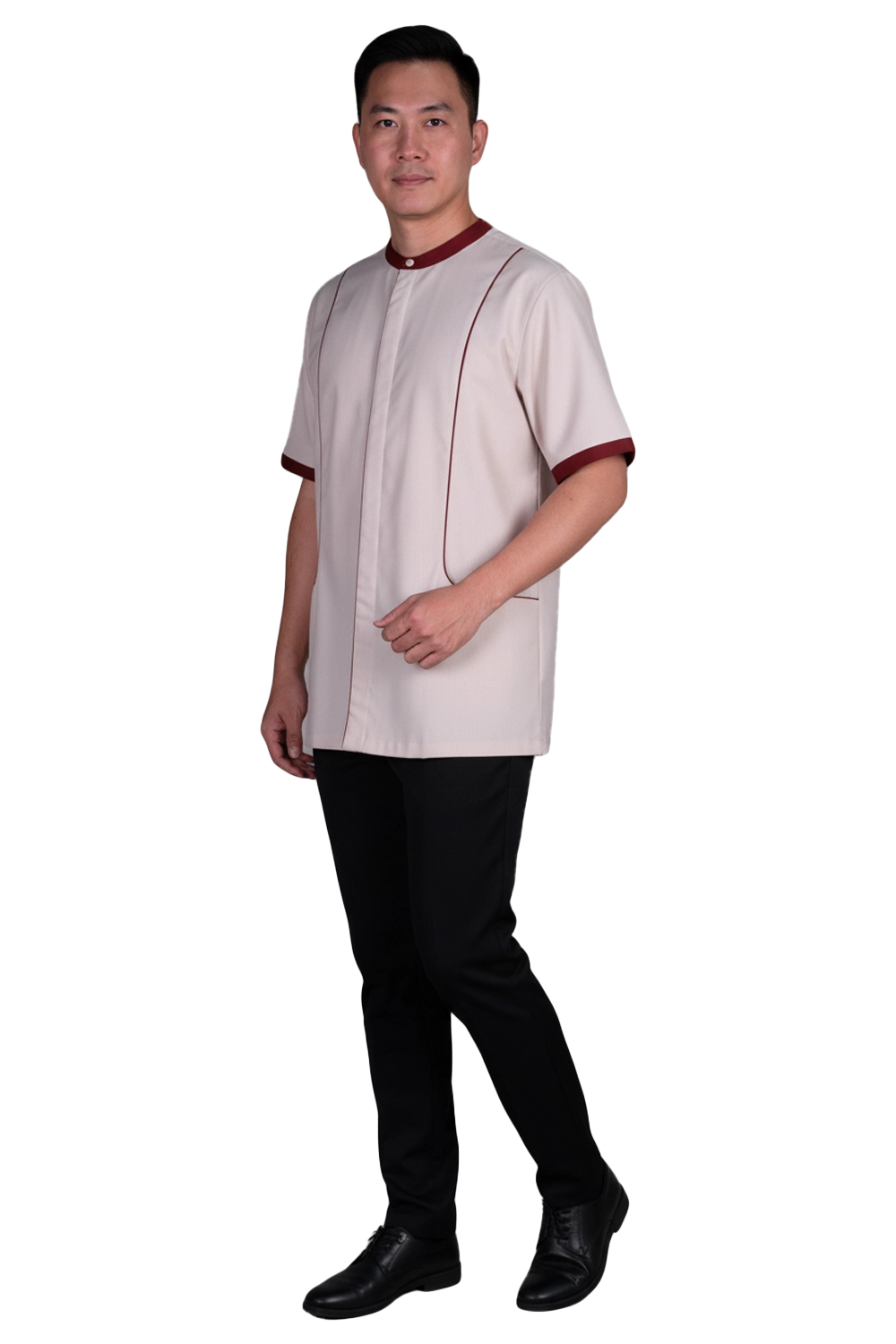 Striped Hospitality Service Shirt