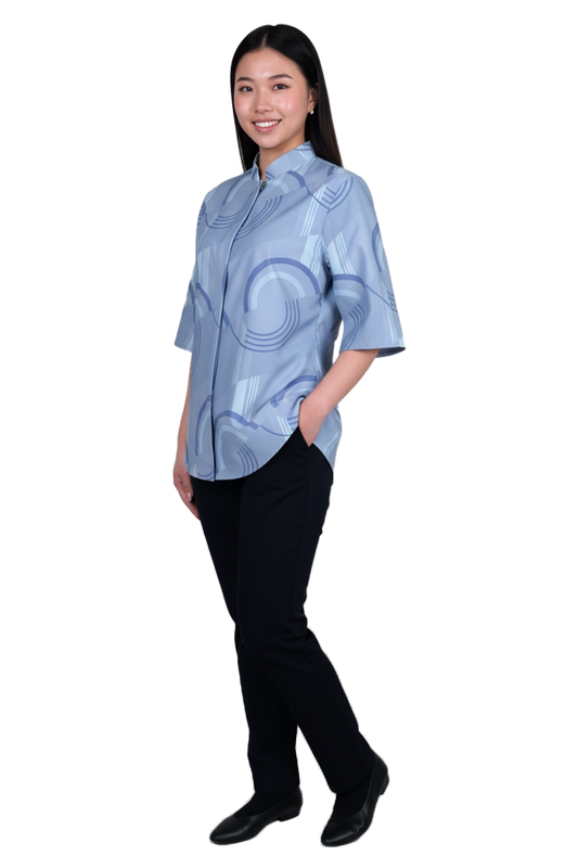 3/4 Slit Sleeve Blouse