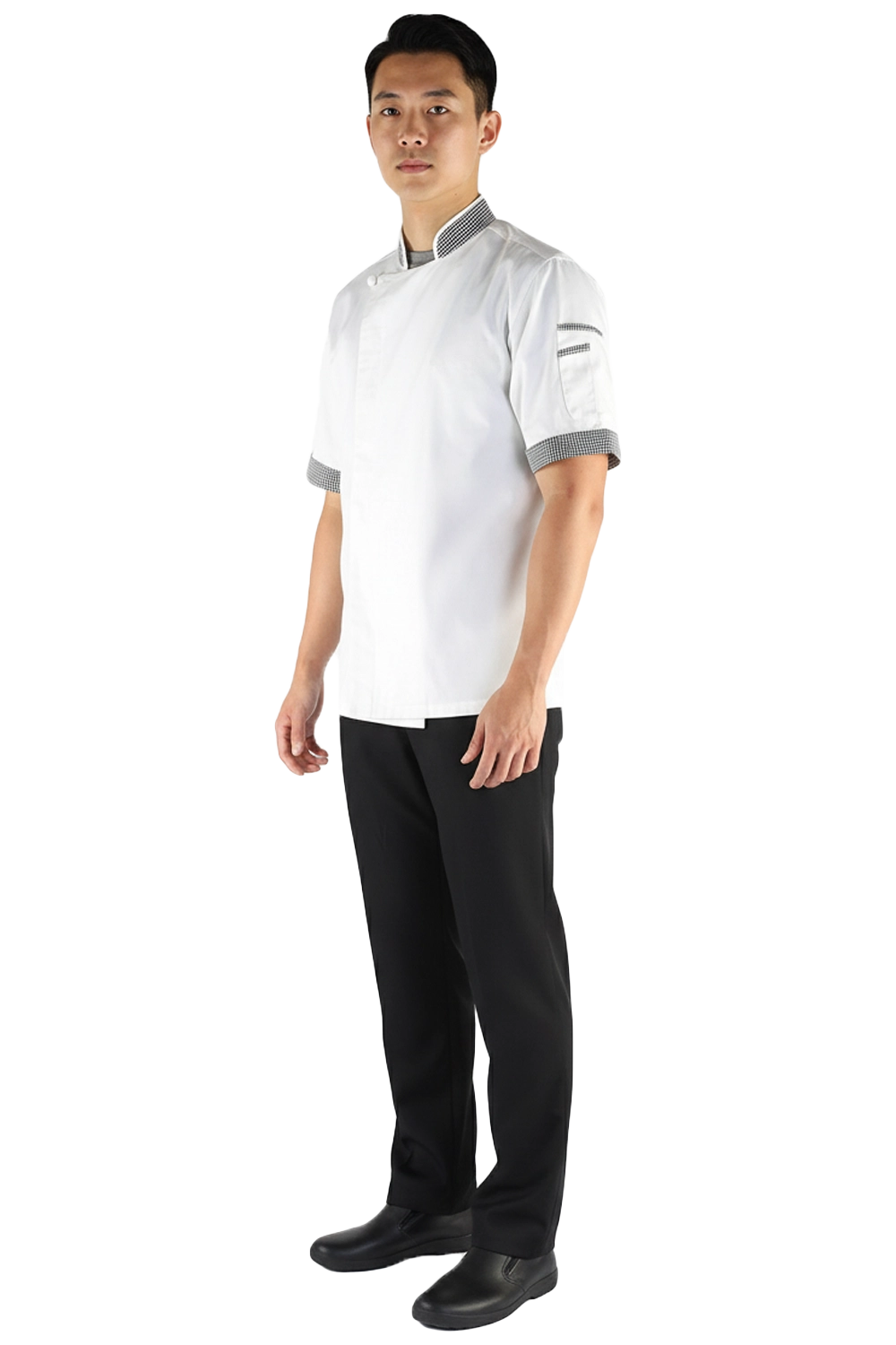 White Chef Jacket with Short Sleeves