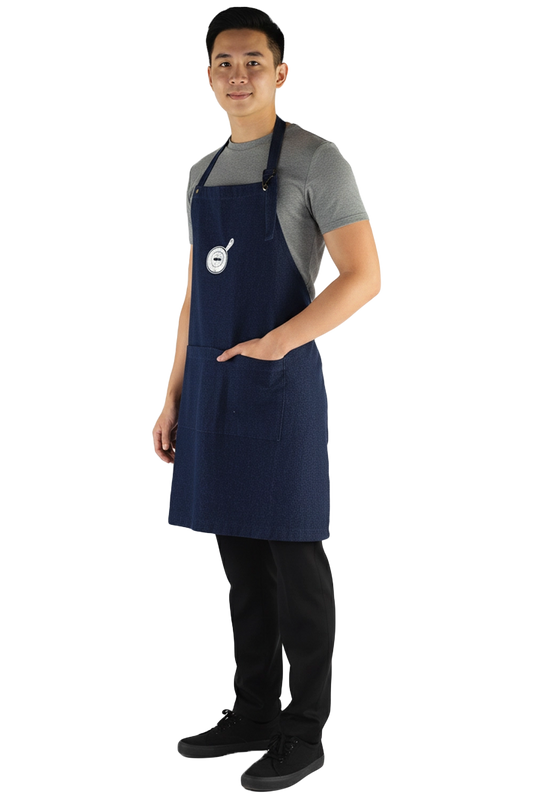 Denim Bib Apron with Custom Logo Printing