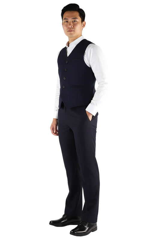 Mens Classic Navy Vest Uniform