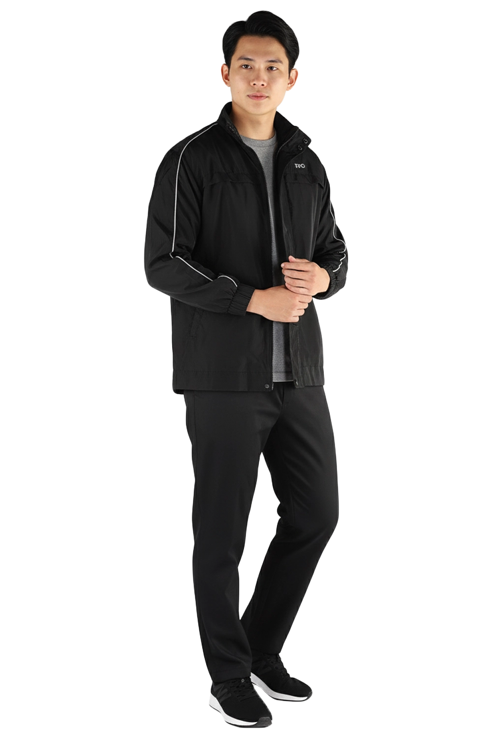 Lightweight Windbreaker with White Trims