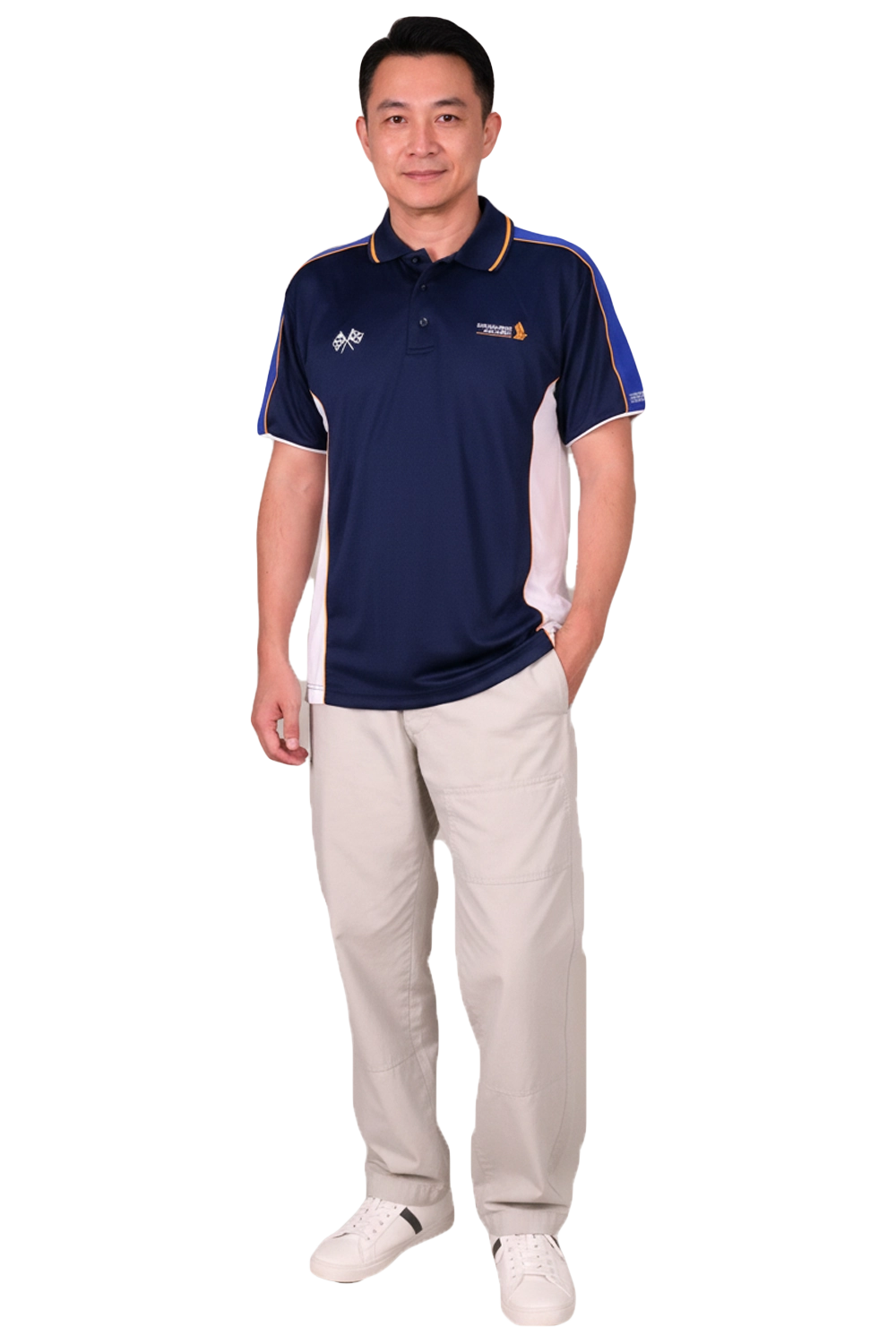 Customised Embroidery Navy Polo Shirt