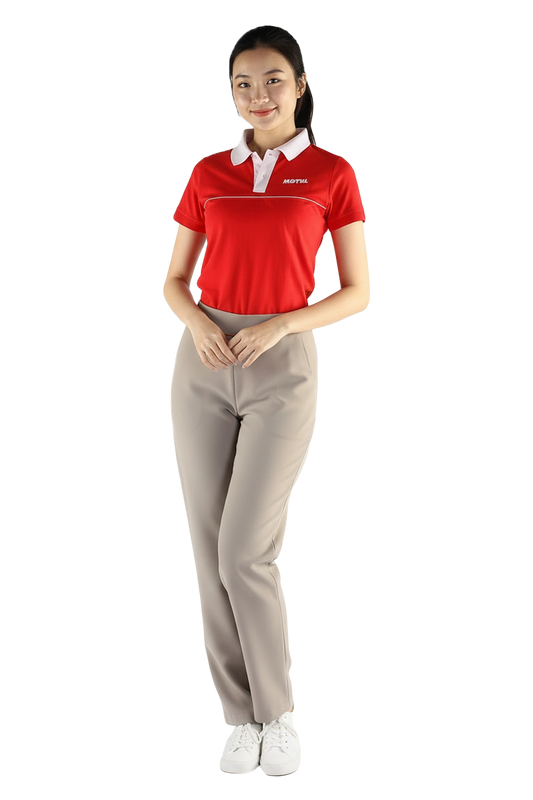 Red Ladies Polo Tee Uniform