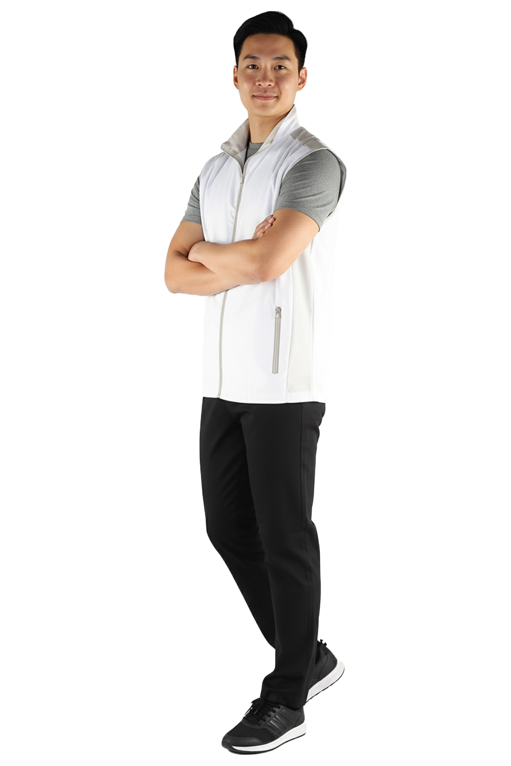 White Vest Lightweight Gilet Uniform