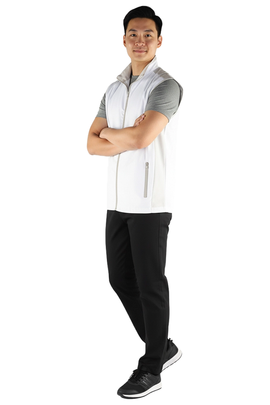White Vest Lightweight Gilet Uniform