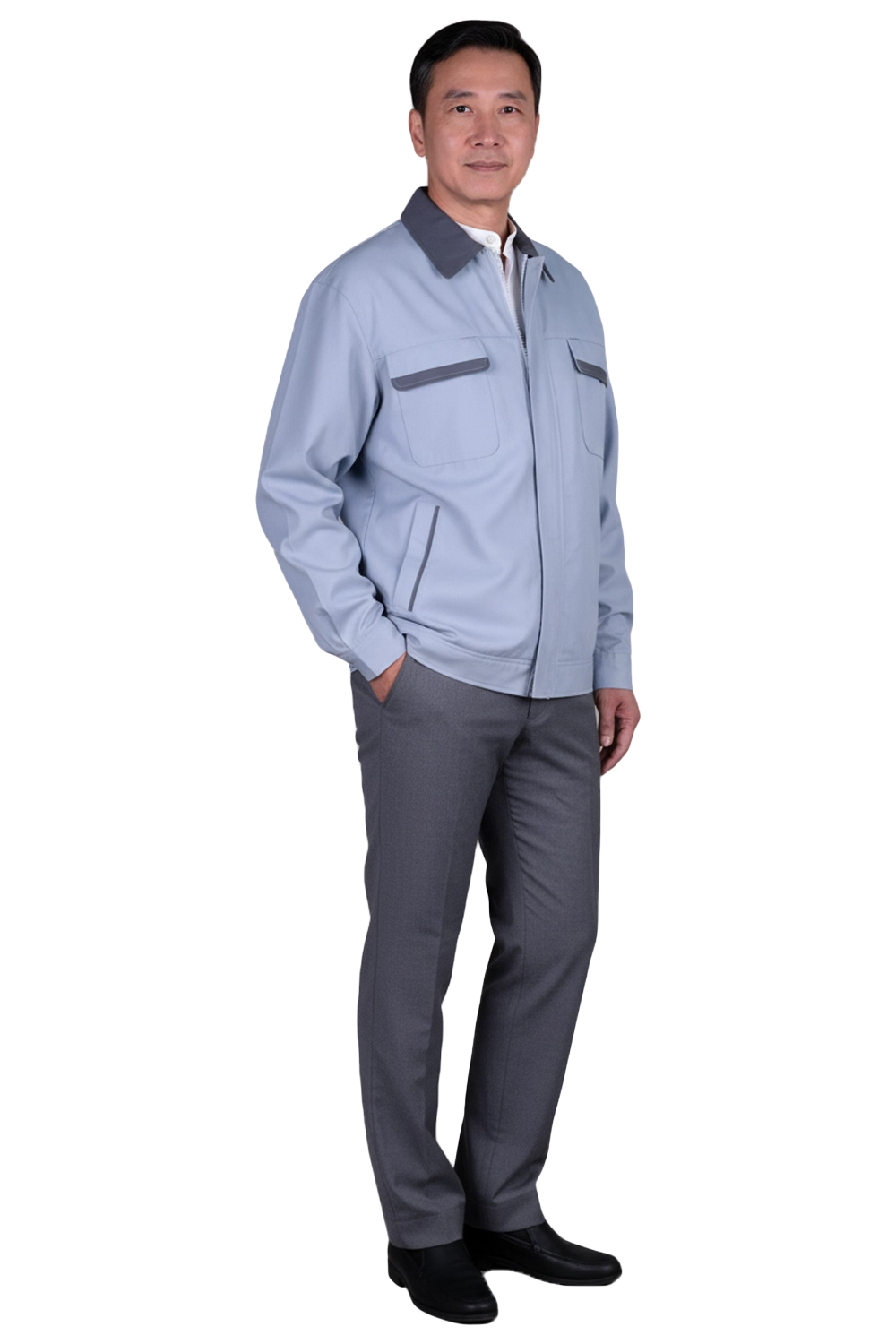 Utility Contrast Blue Jacket