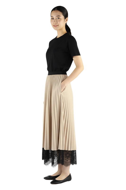 Lace Pleated Skirt Uniform