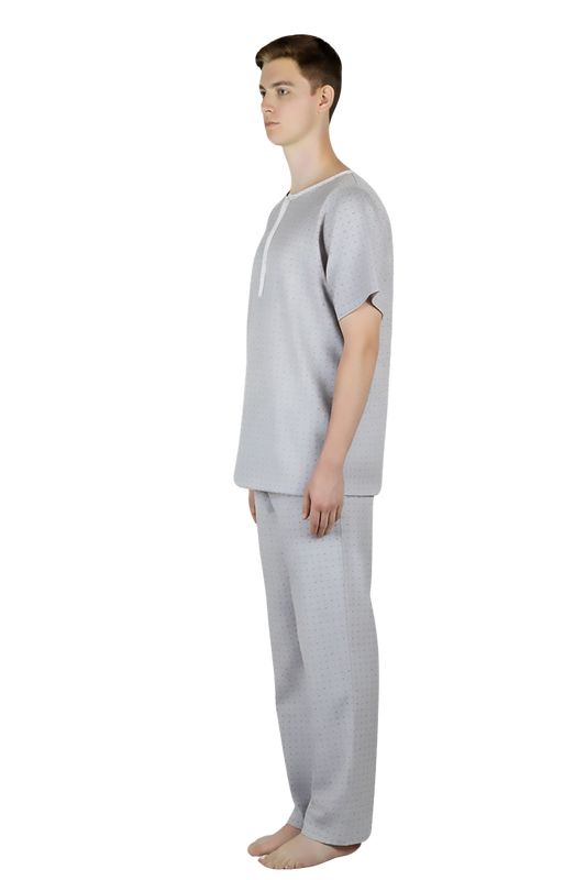 Grey Inpatient Adaptive Pyjama Top