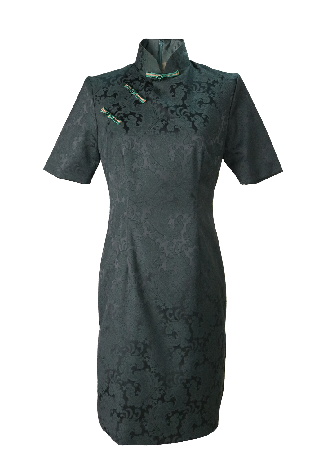 Jacquard Cheongsam Dress Front