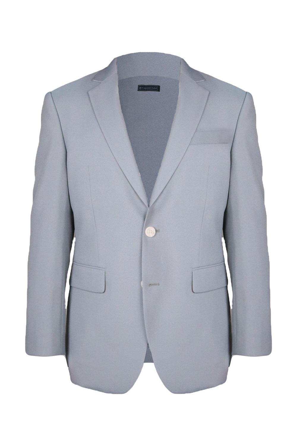 Men's Classic Light Grey Two-Pieces Suit
