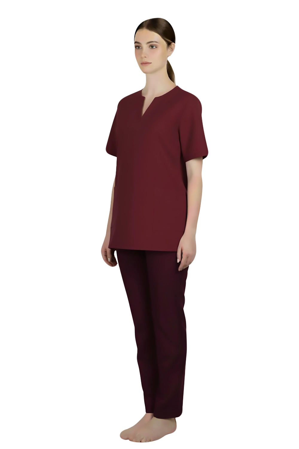 Maroon Nurse Blouse