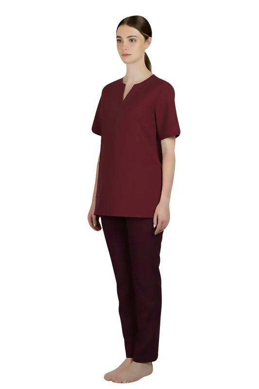 Maroon Nurse Blouse