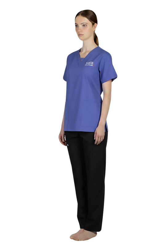 Medical Scrub Top Uniform with Logo