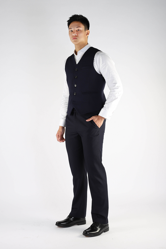 Mens Classic Navy Vest Uniform