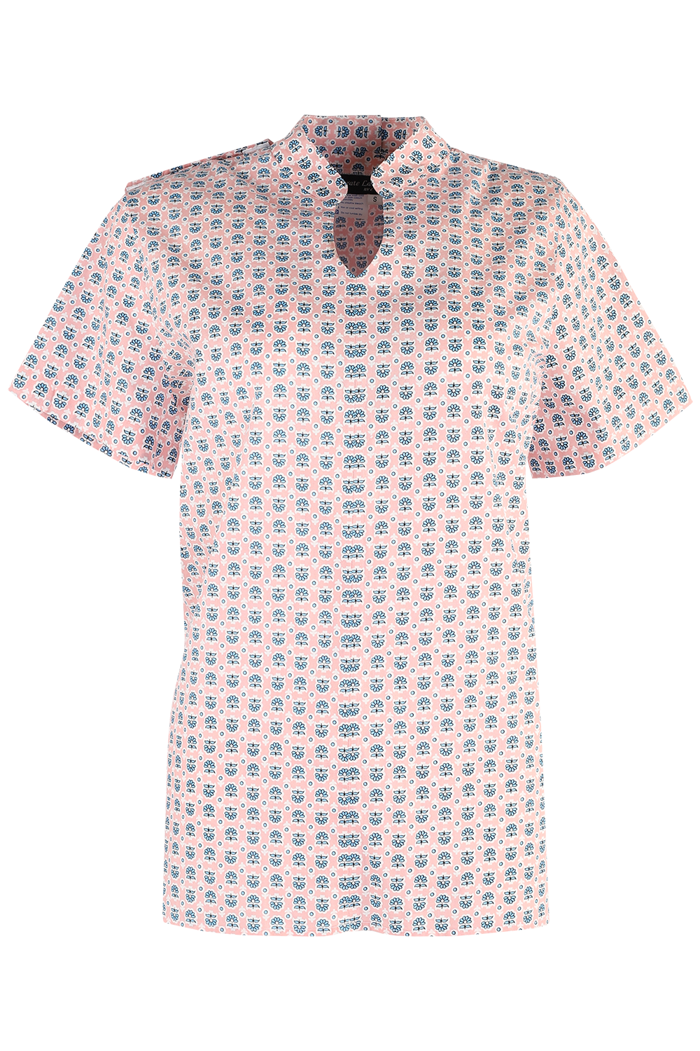 Pink Floral Inpatient Adaptive Pyjama Top