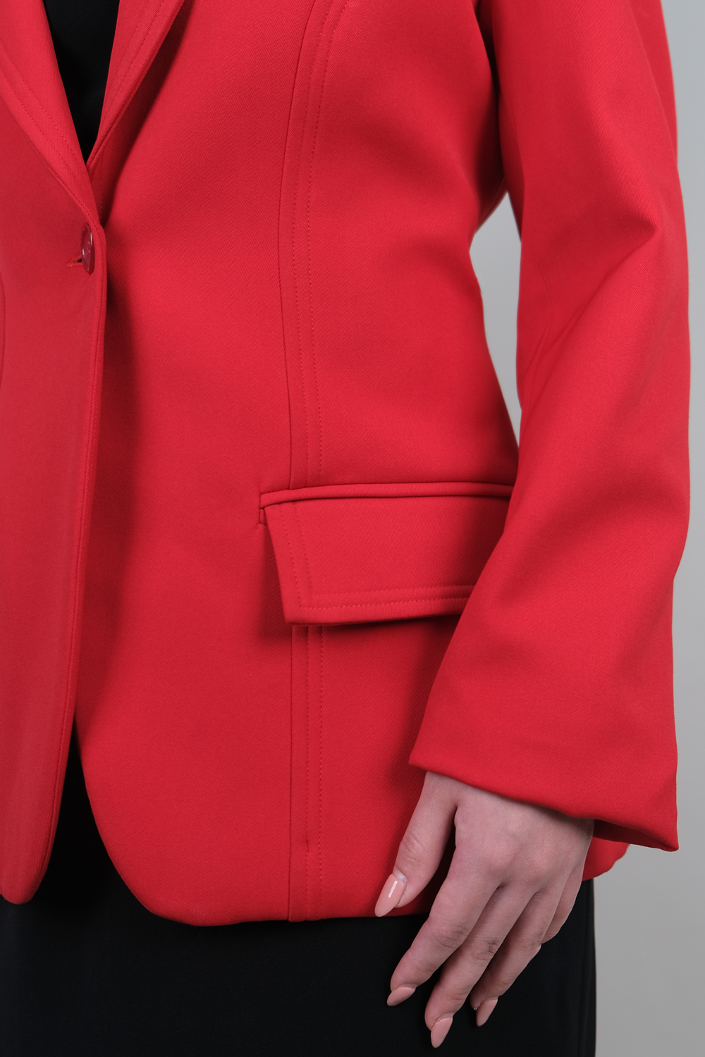 Red Wide Lapel Jacket