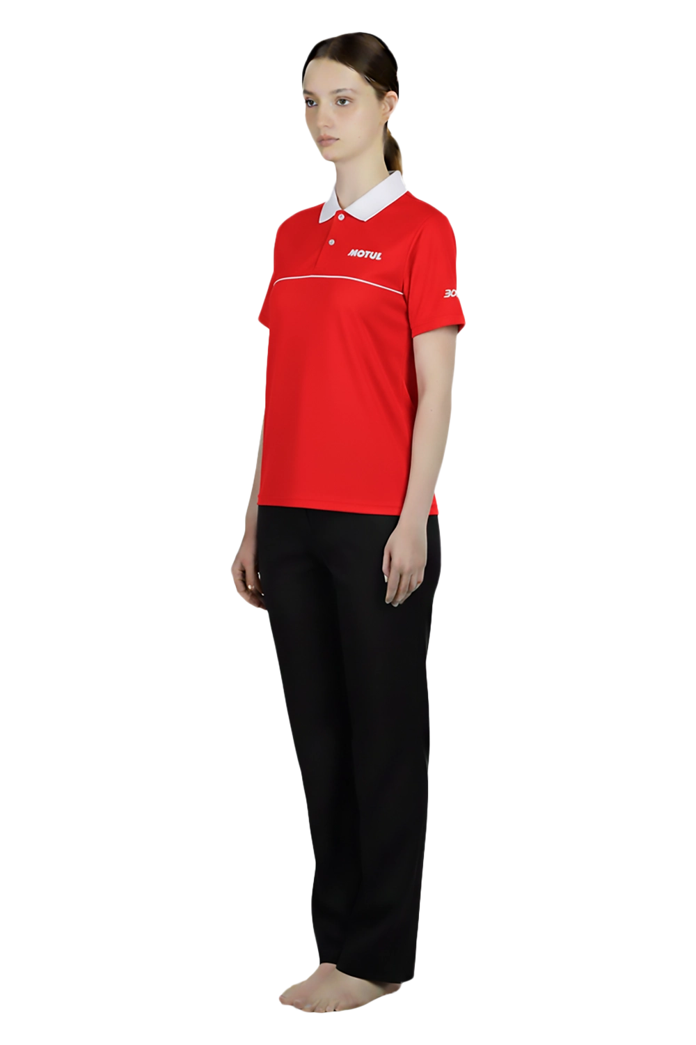 Red Ladies Polo Tee Uniform