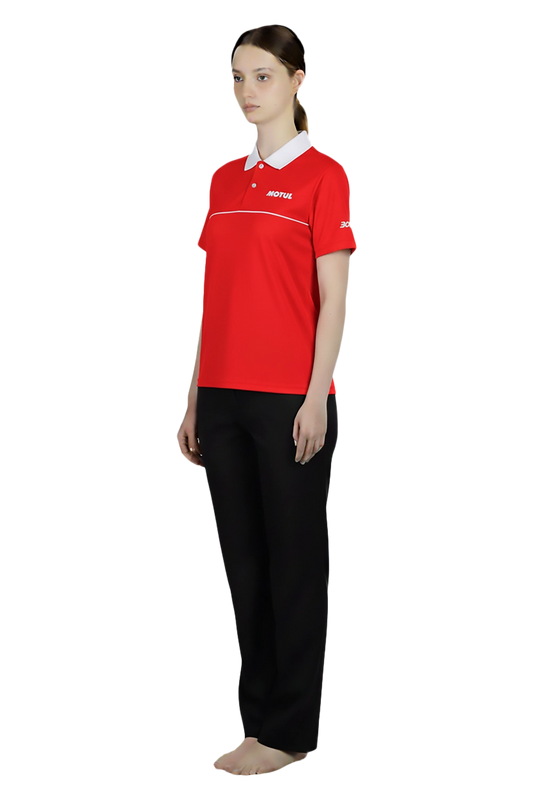 Red Ladies Polo Tee Uniform